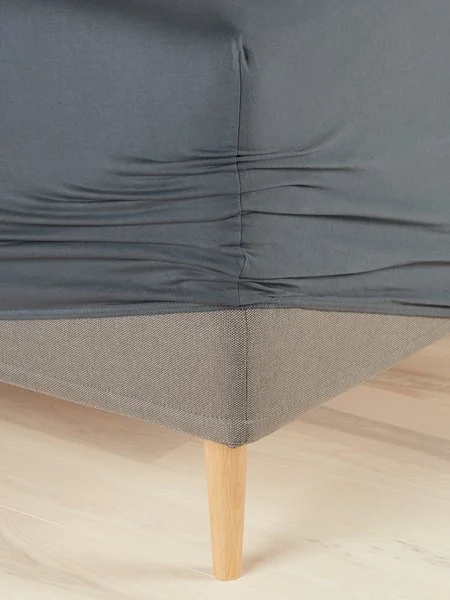 Σεντόνι ζέρσεϊ με λάστιχο JETTE 90x200x35 γκρι