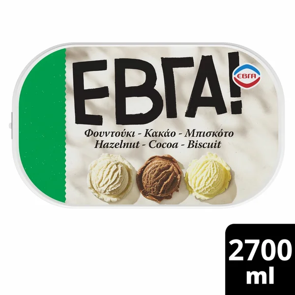 Παγωτό Φουντούκι Κακάο Μπισκότο 1.35kg
