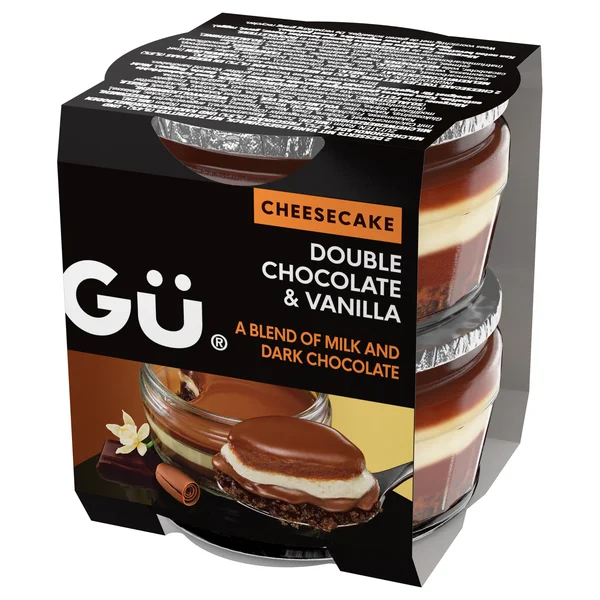 Cheesecake Διπλή Σοκολάτα Βανίλια 2x82g