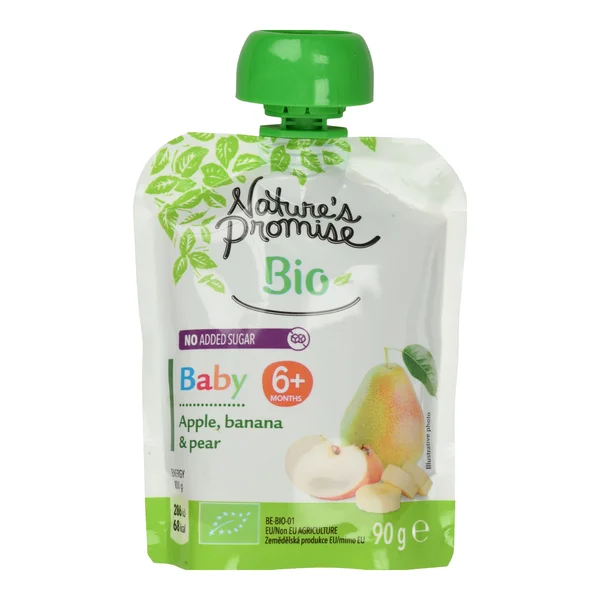 Φρουτοπουρές Bio Μήλο Μπανάνα Αχλάδι 90g