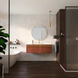 Πλακάκι Blush σε λευκό χρώμα με όψη μαρμάρου Π30xΜ90cm