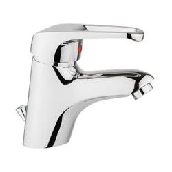 Μπαταρία νιπτήρα Pyramis Folk σε χρωμέ φινίρισμα με λεία όψη