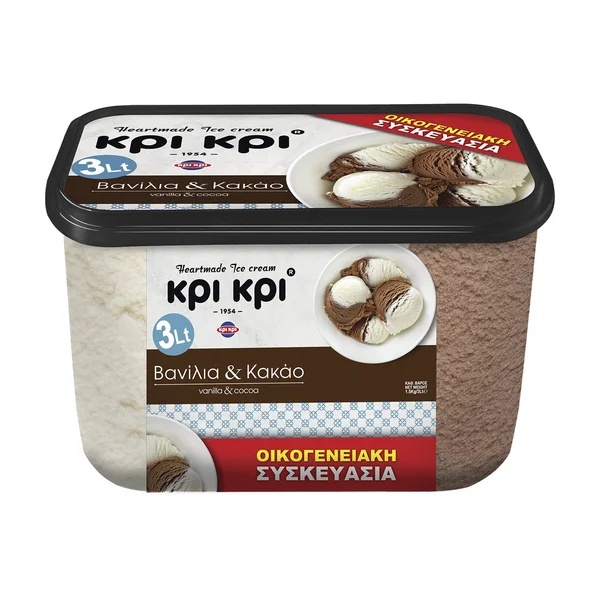 Παγωτό Heartmade Βανίλια Κακάο 1.5kg