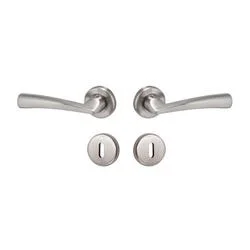 Πόμολο ροζέτα ζευγάρι ΝΙΚΕΛ ΜΑΤ C1405R