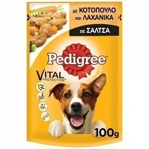 PEDIGREE για σκύλους με μοσχάρι ή κοτόπουλο, και λαχανικά