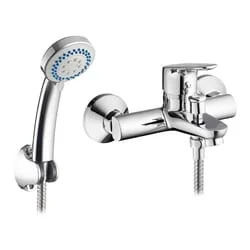 Μπαταρία λουτρού Pyramis Tella σε χρωμέ φινίρισμα