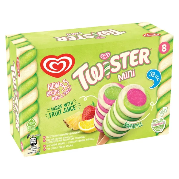 Παγωτό Twister Mini Pineapple 8x39g
