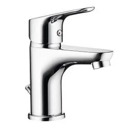 Μπαταρία νιπτήρα Pyramis Tella σε χρωμέ φινίρισμα, με λεία υφή