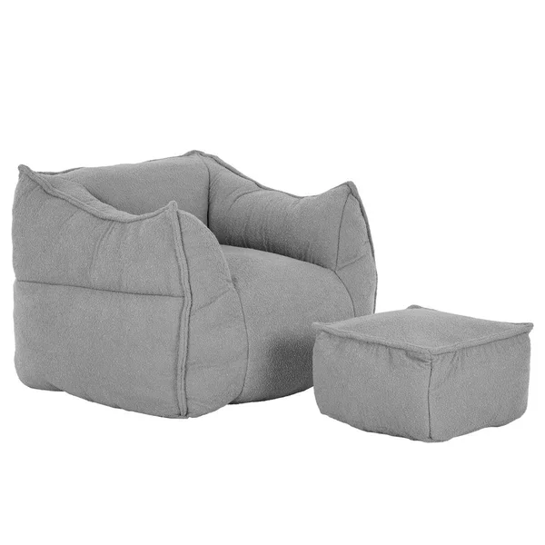 SPONGE ΠΟΛΥΘΡΟΝΑ SET ΓΚΡΙ SILVER 95x102x73cm