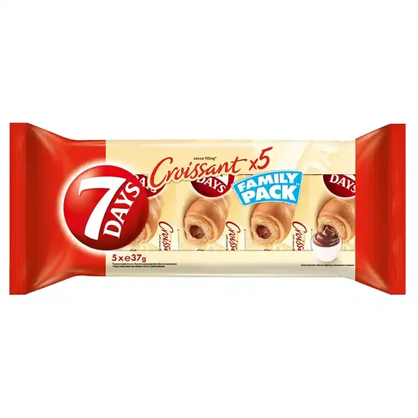7Days Κρουασάν Κρέμα Κακάο 5x37γρ.