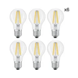 Σετ 4+2 λάμπες Led filament clear Ε27 A60 1055LM 8,5W