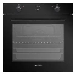 Φούρνος εντοιχιζόμενος άνω πάγκου μαύρος PO78052009PBL ηλεκτρικός 78L