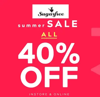 Sugarfree Summer Sale -40% σε όλα!