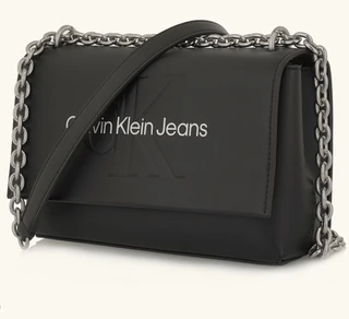 Εικόνα προσφοράς Μαύρη τσάντα CALVIN KLEIN χιαστί με αλυσίδα/crossbody