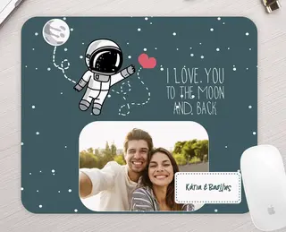 Προσωποποιημένο Mousepad-To the Moon & Back