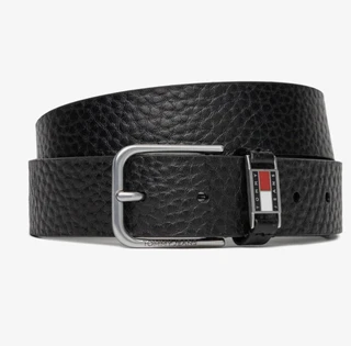 Tommy Jeans Tjm Scanton Texture 3.5 – Ανδρική δερμάτινη ζώνη μαύρη