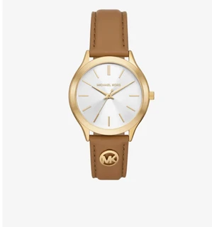 Michael Kors Ρολόι Slim Runway MK7543 – Καφέ Καντράν & Λουράκι