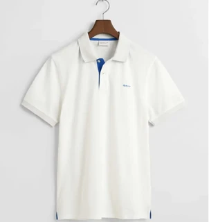 Εικόνα προσφοράς Gant λευκή ανδρική μπλούζα πόλο κοντομάνικη