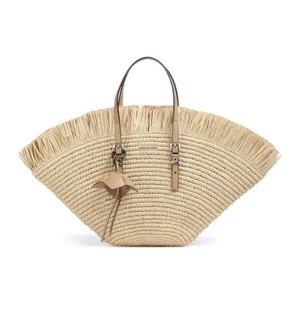 Michael Kors γυναικεία ψάθινη τσάντα tote "Isa Small" από Notos