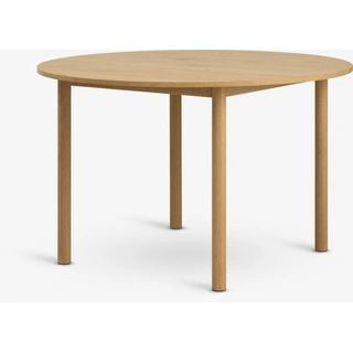 Τραπέζι τραπεζαρίας ALSTED Ø120 χρωματισμένη φυσική δρυς