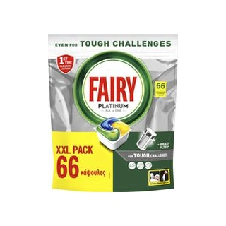 FAIRY ΚΑΨΟΥΛΕΣ PLATINUM ΛΕΜΟΝΙ XXL 66CT - FAIRY | e-shop.gr