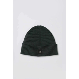 Hugo Boss ανδρικός μάλλινος σκούφος ribbed με λογότυπο - Hugo Boss | Notos