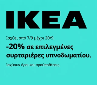 IKEA: -20% σε επιλεγμένες συρταριέρες υπνοδωματίου