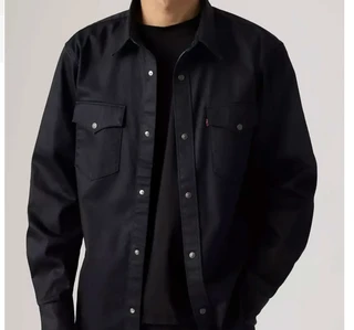 Εικόνα προσφοράς Levi's® ανδρικό μαύρο πουκάμισο με τσέπες Relaxed Fit "Western"