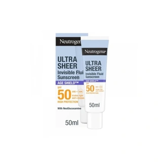 NEUTROGENA Sunscreen Ultra Sheer Invisible Fluid Age Shield SPF50 Αντηλιακό Προσώπου 50ml