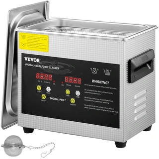 VEVOR QXJ3LCSB-200W0001V2 Ψηφιακός Καθαριστής Υπερήχων 3L 120W/40kHz με Θέρμανση και Χρονοδιακόπτη